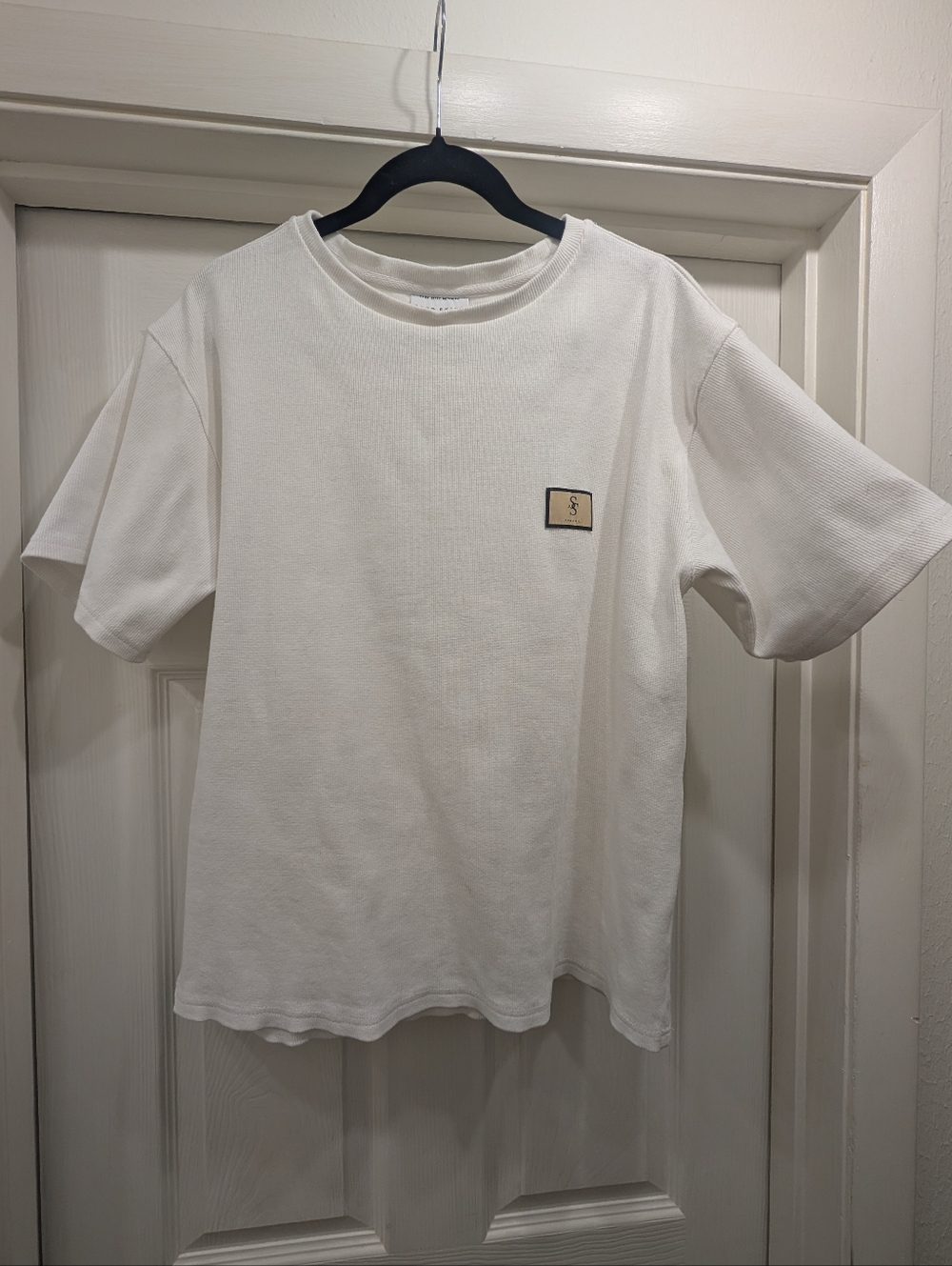 Sabo Skirt Boxy Ribbed Tee | Size Small